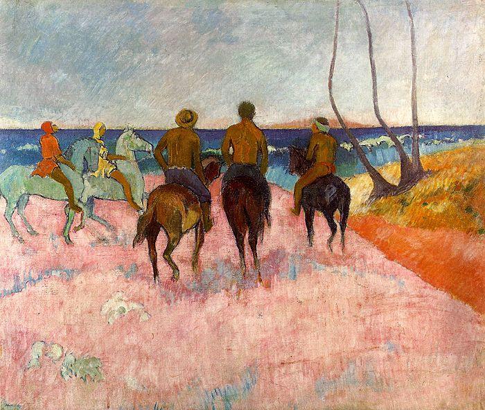 Paul Gauguin Riders on the Beach Germany oil painting art